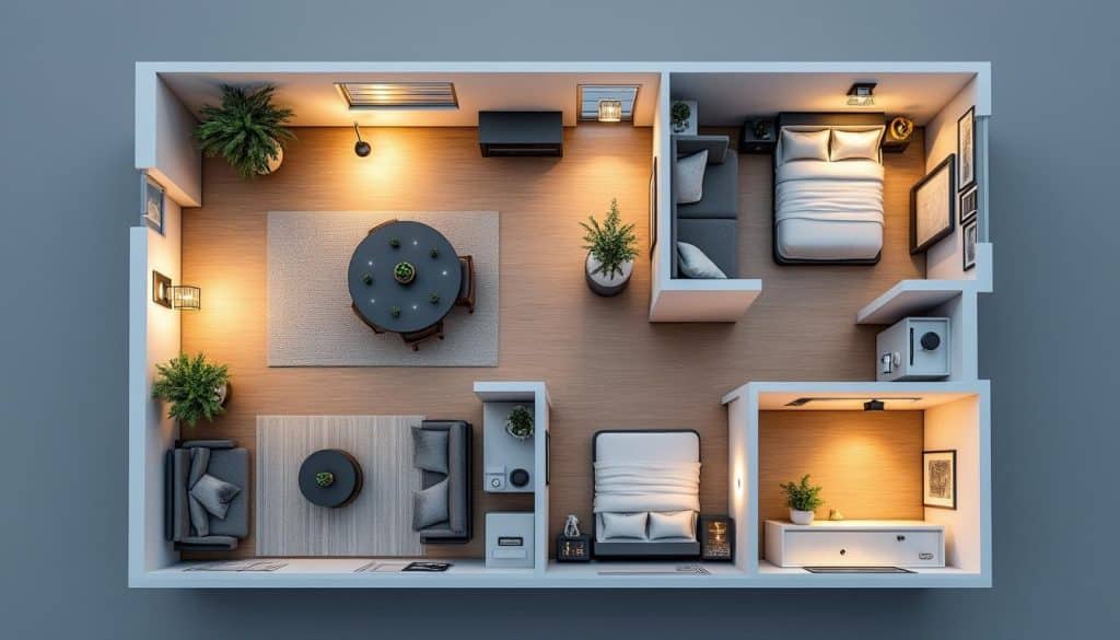 découvrez un plan type d'éclairage pour votre maison et choisissez les luminaires adaptés pour un intérieur lumineux, fonctionnel et esthétique.