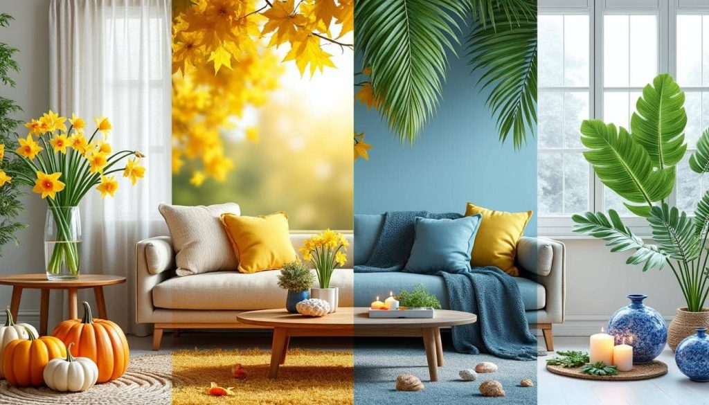 découvrez des idées de décoration saisonnière pour le printemps, l'été, l'automne et l'hiver afin de transformer votre intérieur tout au long de l'année.