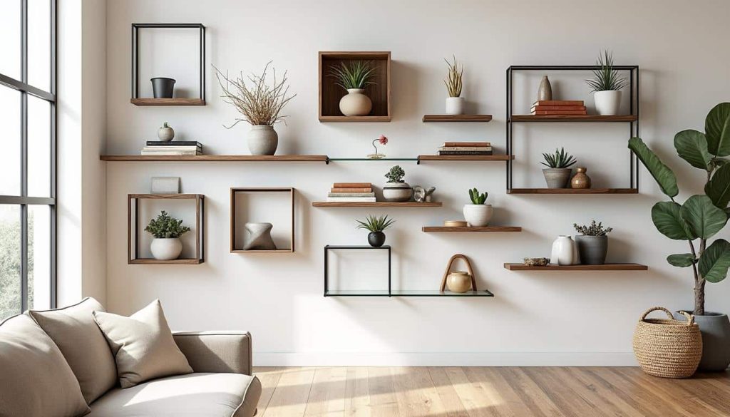 découvrez 15 idées créatives et faciles pour fabriquer vous-même des étagères murales et personnaliser votre intérieur avec style.