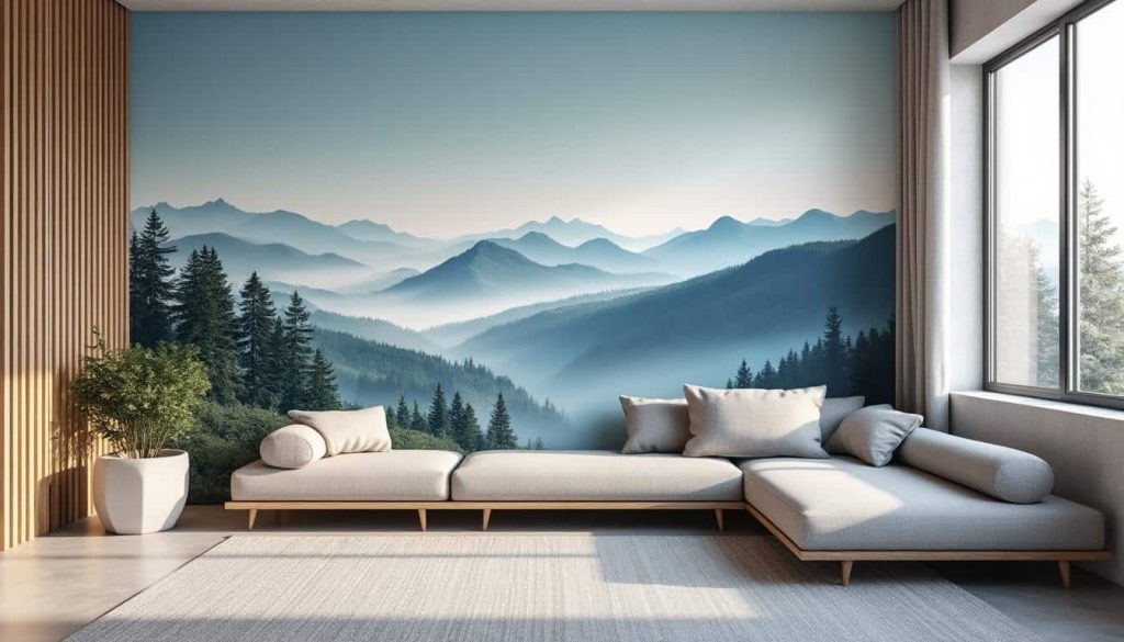 découvrez comment le papier peint panoramique peut agrandir visuellement les petits salons et transformer votre espace avec style et profondeur.