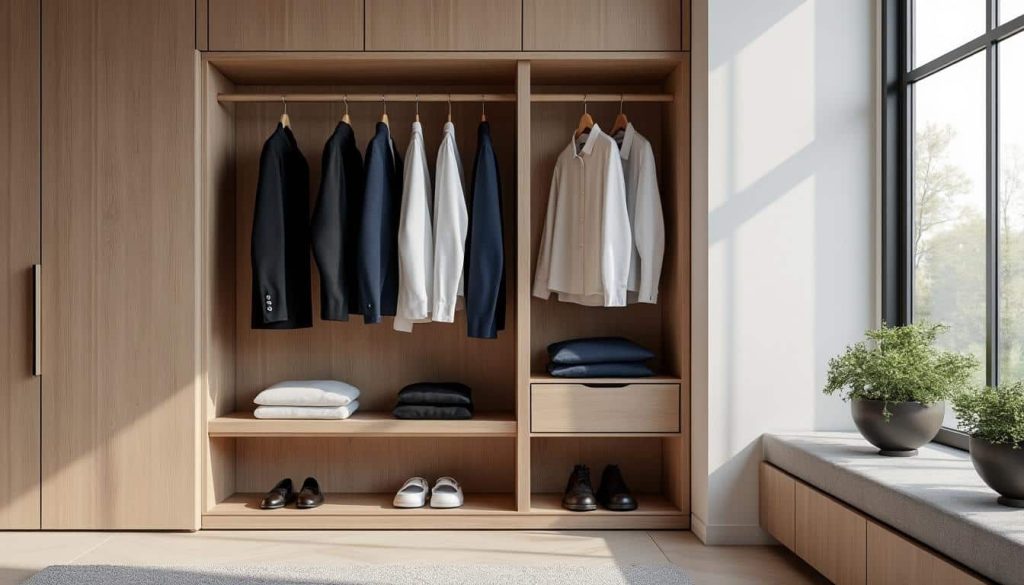découvrez comment une garde-robe capsule peut simplifier vos choix vestimentaires matinaux pour gagner du temps et toujours être élégant.