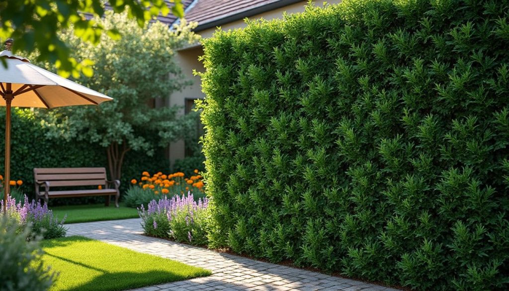 découvrez comment une haie de hêtres agit comme une barrière naturelle pour protéger votre jardin des vents dominants froids, améliorant ainsi la température et le confort extérieur.