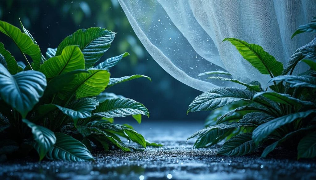 découvrez comment le voile d'hivernage protège efficacement vos arbustes tropicaux contre le gel nocturne pour un jardin en pleine santé toute l'hiver.