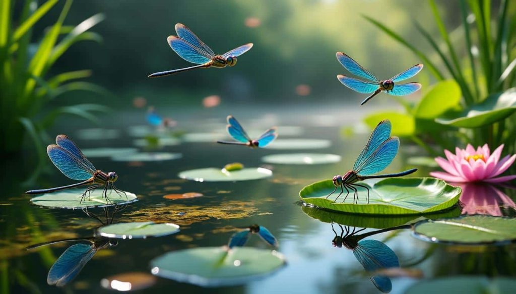 découvrez comment une mare de jardin peut attirer des libellules, naturalistes et prédatrices efficaces des moustiques, pour un jardin paisible et sans nuisibles.
