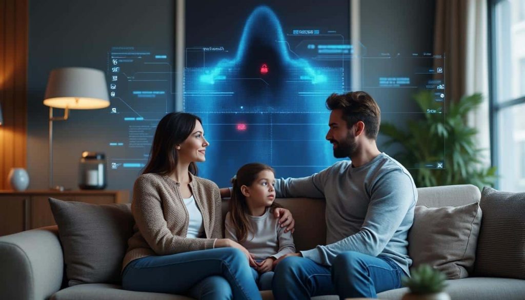 découvrez comment la surveillance par intelligence artificielle peut différencier automatiquement les membres de la famille des intrus pour une sécurité optimale à domicile.