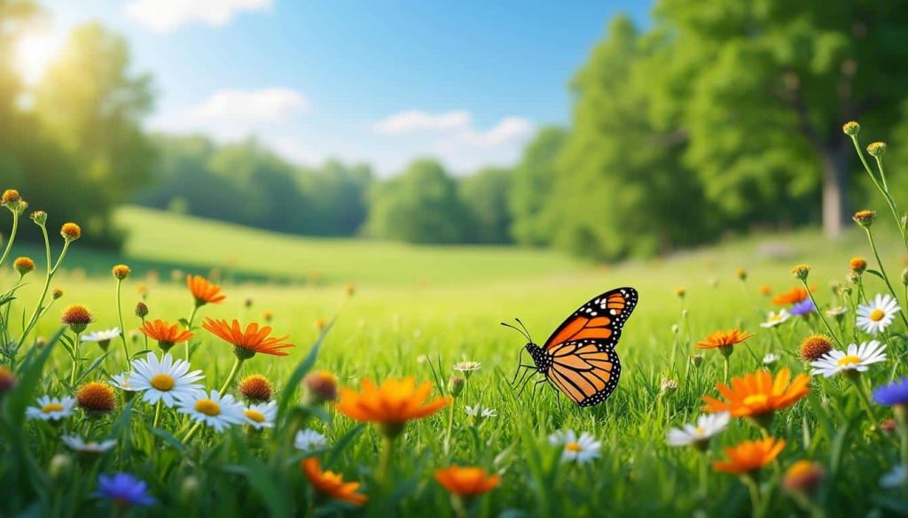 découvrez comment la tonte différenciée permet de préserver des zones de refuge essentielles pour la protection des papillons et la biodiversité locale.