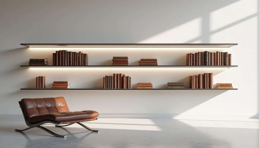 découvrez comment les étagères invisibles subliment vos livres de collection en les mettant en valeur avec élégance et discrétion.