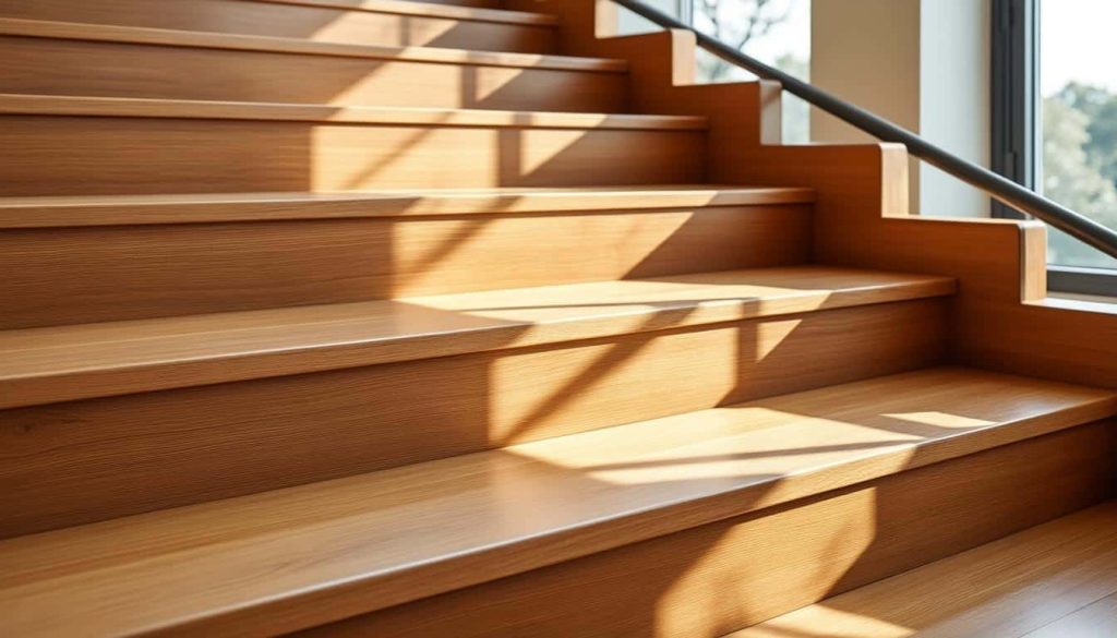 la vitrification d'un escalier protège efficacement le bois contre l'usure causée par les passages fréquents, assurant durabilité et esthétique.