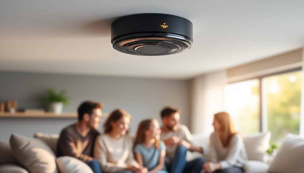 le détecteur de fumée est un dispositif essentiel qui protège efficacement les habitants en alertant rapidement en cas d'incendie, assurant ainsi leur sécurité.