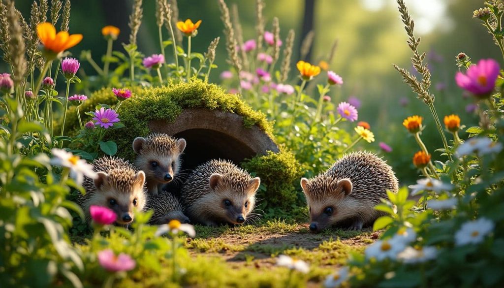 découvrez comment un jardin sauvage crée un habitat naturel idéal pour accueillir et protéger les hérissons, favorisant ainsi la biodiversité locale.
