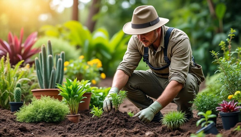 découvrez comment le jardinier paysagiste choisit les essences végétales adaptées au climat local pour un jardin harmonieux et durable.