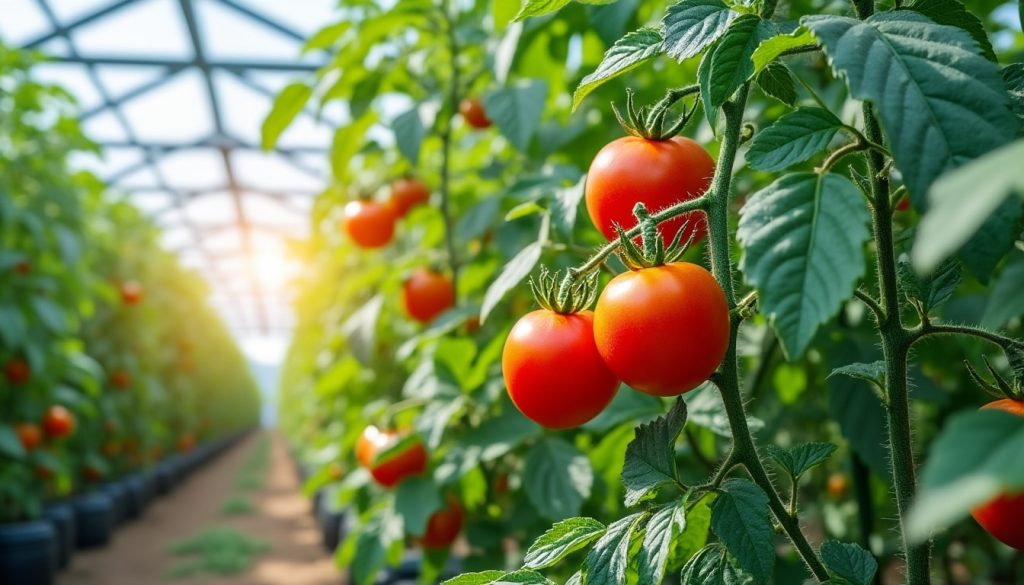 découvrez comment la culture sous serre protège efficacement les tomates du mildiou estival, assurant une récolte saine et abondante malgré les conditions estivales.