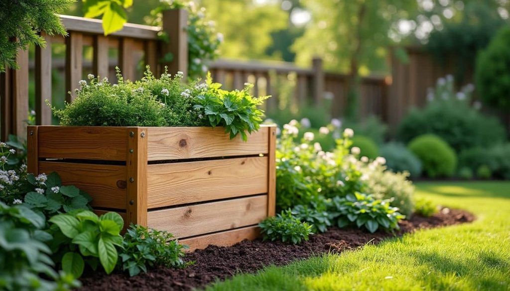 découvrez comment le composteur bois s'intègre parfaitement à votre jardin pour un compostage écologique et esthétique.