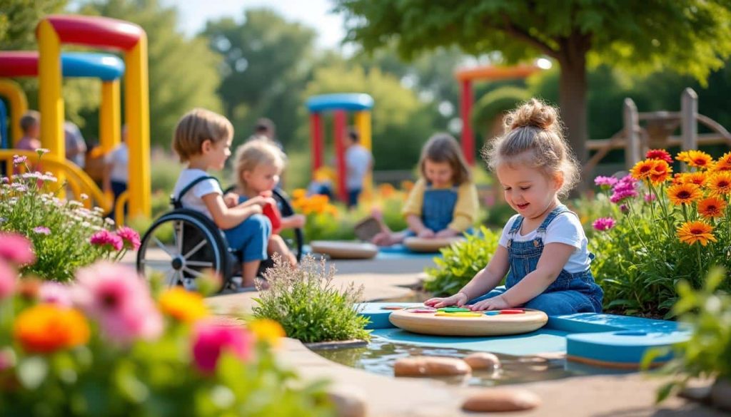 découvrez comment le jardin sensoriel favorise l'éveil et le développement des enfants handicapés grâce à des stimulations adaptées et bienveillantes.