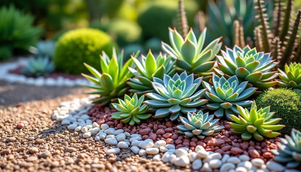 découvrez comment le paillage minéral sublime et protège les massifs de plantes succulentes en apportant une touche décorative naturelle et durable à votre jardin.