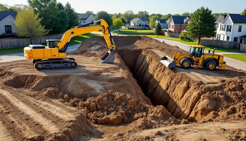 le terrassement est une étape essentielle qui prépare les fondations solides nécessaires à la construction d'une extension durable et sécurisée.