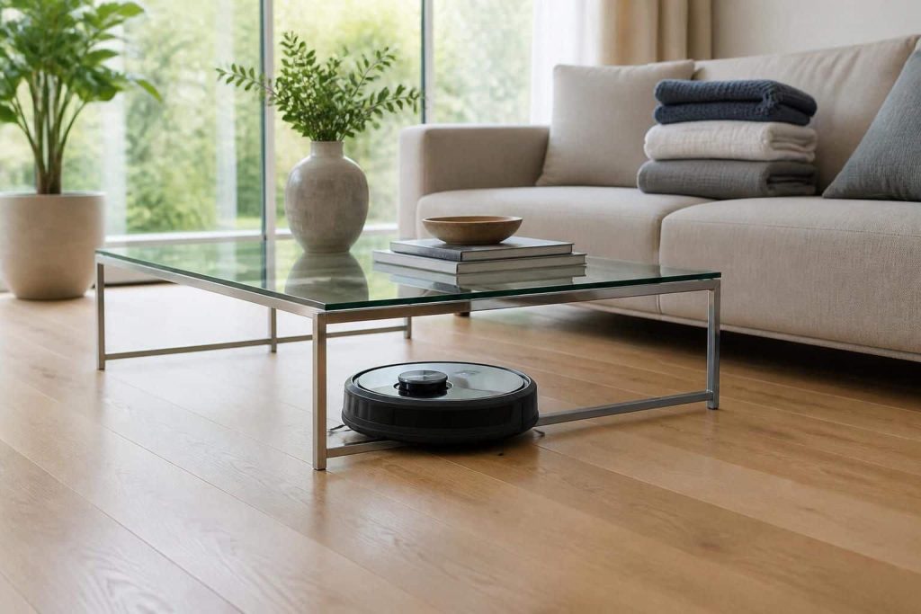 découvrez comment l'aspirateur robot simplifie l'entretien quotidien en offrant un nettoyage autonome, efficace et rapide pour un intérieur toujours impeccable.