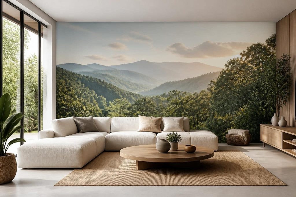 découvrez comment le papier peint panoramique peut transformer votre intérieur en augmentant la profondeur visuelle de vos pièces, créant ainsi une sensation d'espace et d'élégance.
