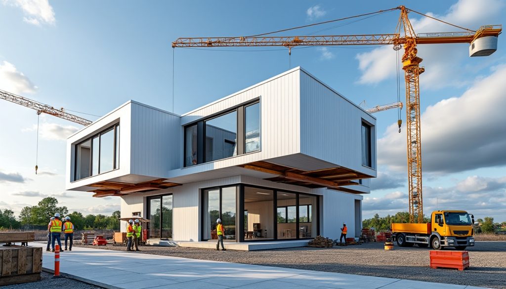 découvrez comment la maison modulaire permet de réduire considérablement les délais de construction sur site tout en garantissant qualité et efficacité.