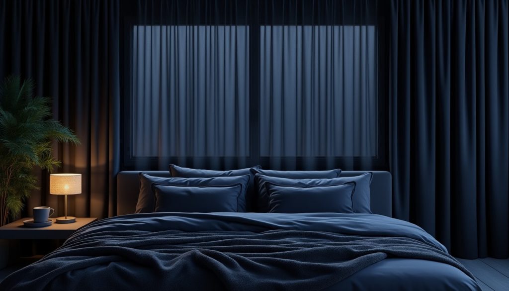 découvrez comment les rideaux occultants assurent une obscurité totale pour un sommeil réparateur et paisible, en bloquant efficacement la lumière extérieure.
