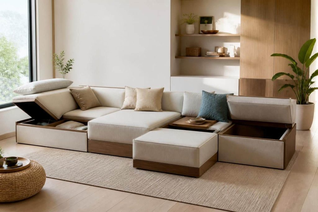 découvrez comment un canapé modulable optimise l'espace dans les petits logements en offrant flexibilité et gain de place, alliant confort et design compact.