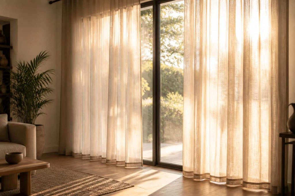 découvrez les avantages des rideaux en lin pour filtrer naturellement la lumière du soleil, apportant une ambiance douce et chaleureuse à votre intérieur tout en protégeant contre les rayons directs.
