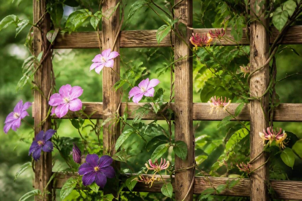 découvrez comment le treillis en bois améliore le soutien et la croissance des plantes grimpantes, en offrant une structure naturelle et esthétique à votre jardin.