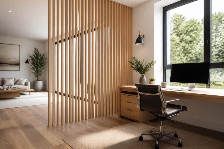 découvrez comment le claustra en bois transforme et délimite efficacement l'espace bureau, alliant esthétisme et fonctionnalité pour un environnement de travail optimisé.