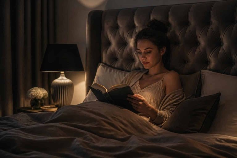 découvrez l'importance de la tête de lit capitonnée pour améliorer le confort de lecture nocturne et profiter d'une expérience agréable avant de dormir.
