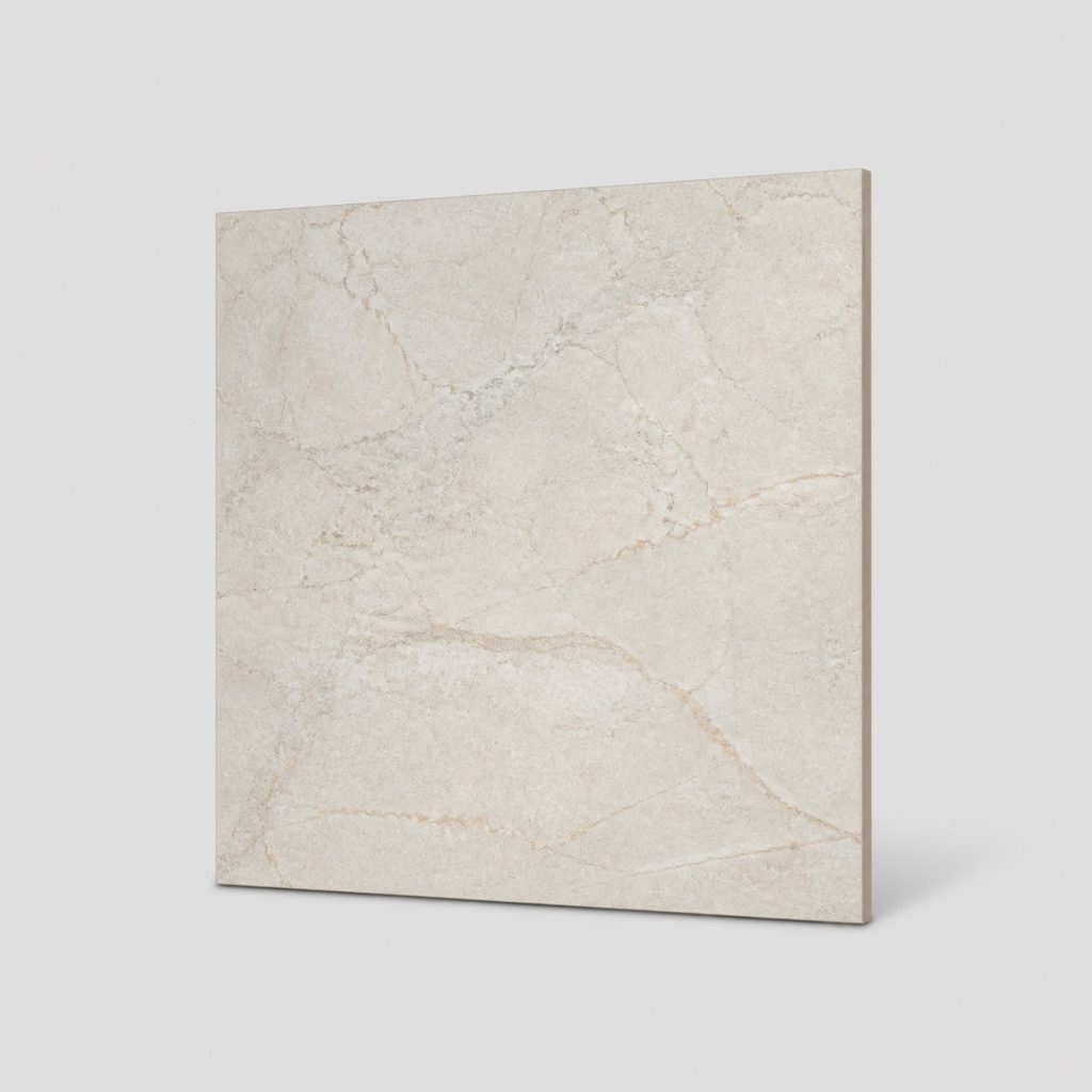 Carrelage salle de bain beige, vue de face