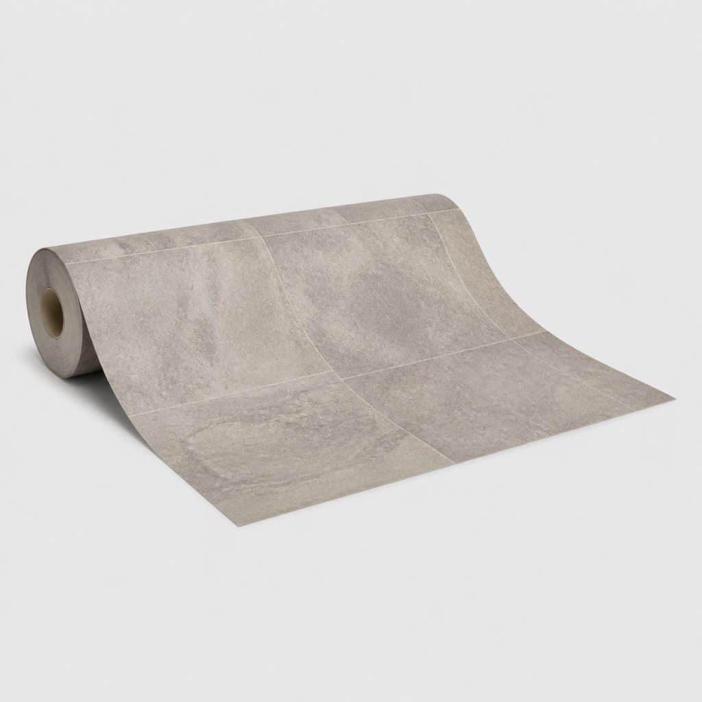 Lino imitation parquet gris, vue de face