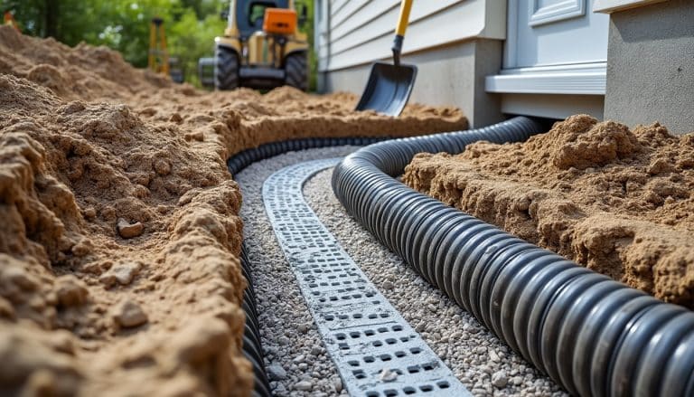 découvrez les étapes clés du drainage périphérique d’une maison : préparation du terrain, pose du drain, mise en place du gravier et évacuation des eaux.