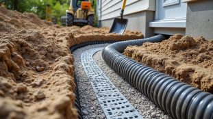 découvrez les étapes clés du drainage périphérique d’une maison : préparation du terrain, pose du drain, mise en place du gravier et évacuation des eaux.