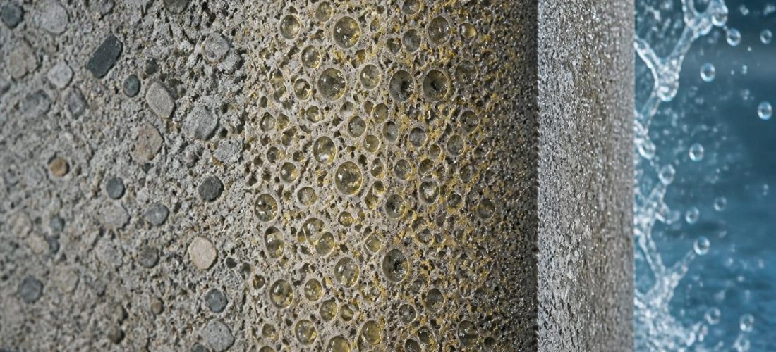 découvrez comment la liaison directe entre l'hydrofuge de masse et la protection du ciment assure une protection efficace contre les infiltrations d'eau, garantissant la durabilité et la robustesse des constructions.